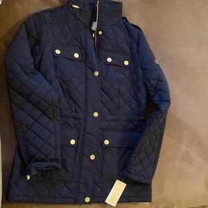 Black, quilted jacket
